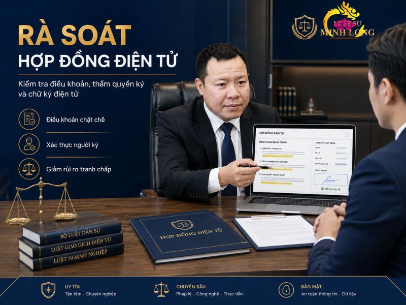 Luật sư tư vấn hợp đồng điện tử