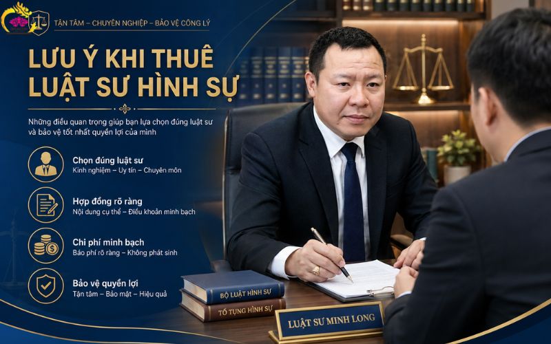 Lưu ý khi thuê luật sư hình sự