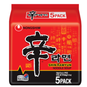 Nongshim Shin Ramyun Noodle Soup 5 x 120g